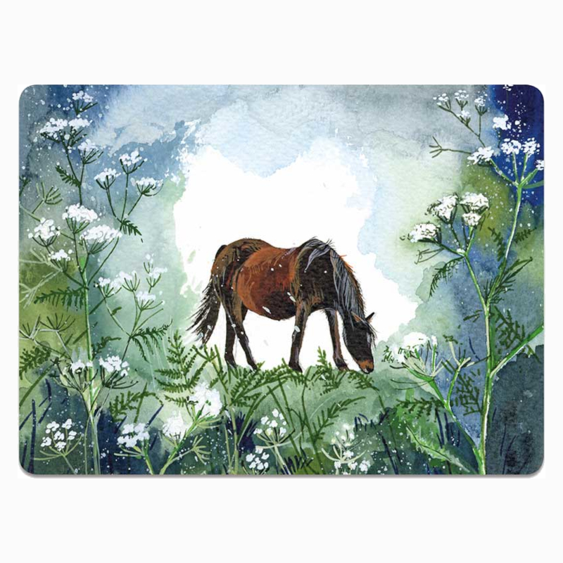 Placemat Alex Clark Horse Motif Horse And Flowers