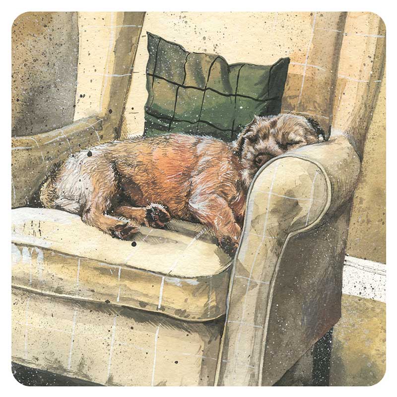 Coaster Alex Clark Dog Motif Walter