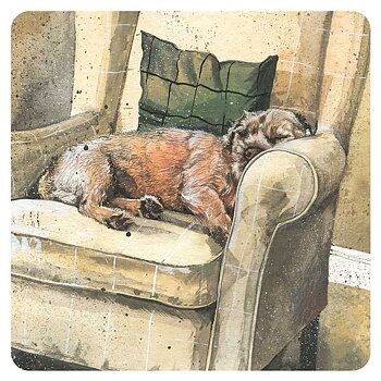 Coaster Alex Clark Dog Motif Walter