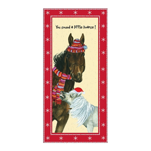 Christmas Card The Little Dog Laughed Horse Motif A Little Hoarse