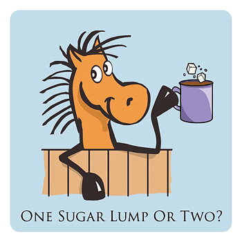 Coaster Grays 1922 Horse Motif Sugar Lump