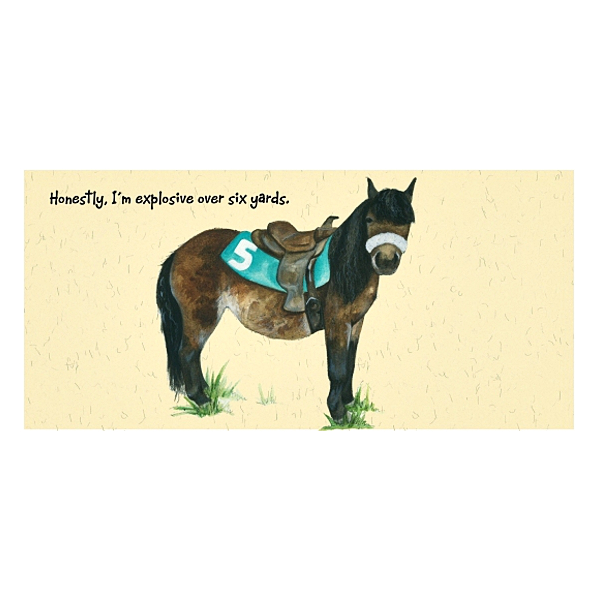 Greeting Card The Little Dog Laughed Horse Motif Explosive