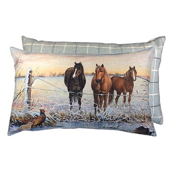 Cushion Grays 1922 Horse Motif Three Wise Men