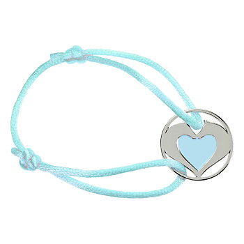 Bracelet Happy Ross Heart Horses Blue