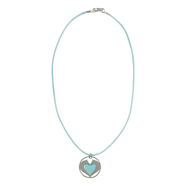 Halsband Happy Ross Heart Horses Blå  - 2