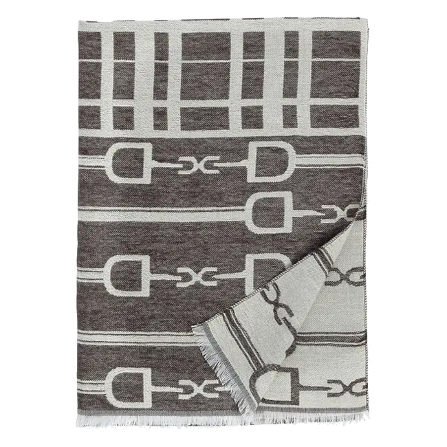 Scarf AWST Intl Snaffle Bits Brown/Beige
