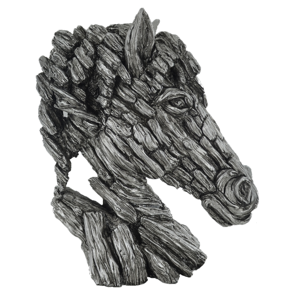 Horse Sculpture Horse Head Wooden Style