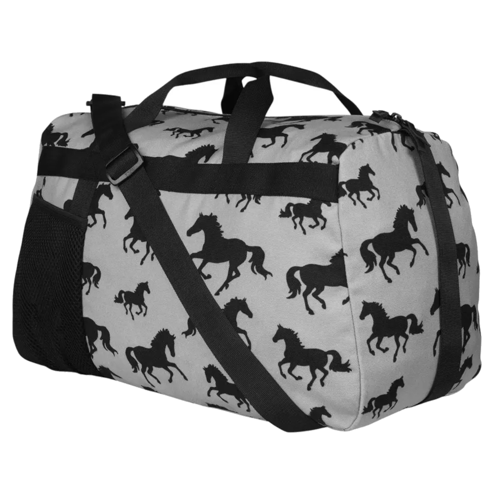 Duffle Bag AWST Intl Horse Motif  Silhouette Horse Purple - 2