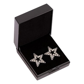 Ear Rings SD Design I'm A Star Black Diamond