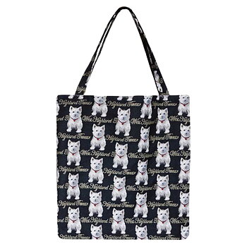 Shopping Bag Signare Dog Motif Westie