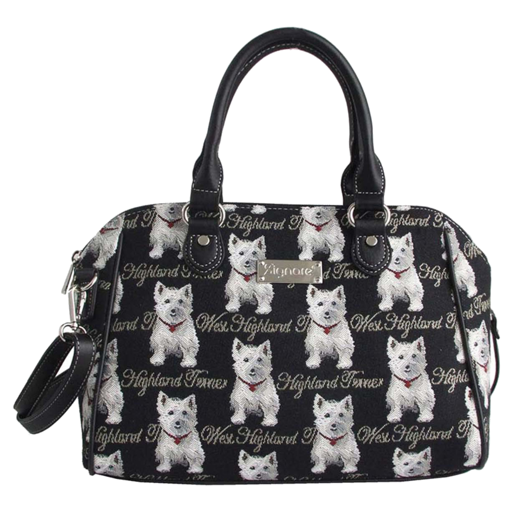 Bowler Bag Signare Dog Motif Westie