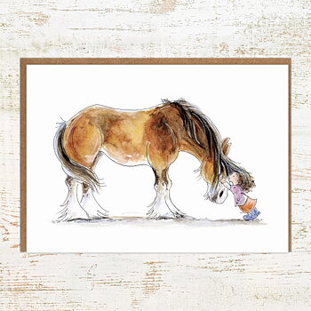 Kort Pony Nut Gifts Hästmotiv Clydie Cuddle