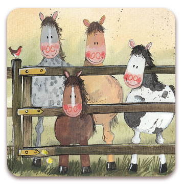 Fridge Magnet Alex Clark Horse Motif Ponies
