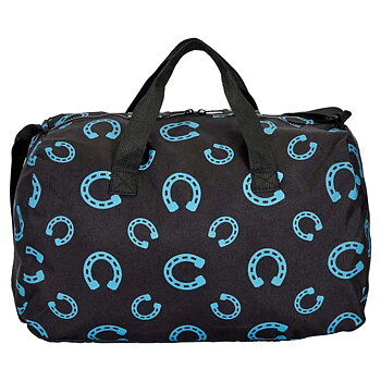 Duffle Bag AWST Intl Horse Motif Galloping Horse Turquoise