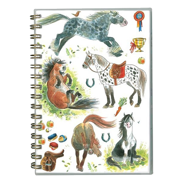 Notebook Padblocks Horse Motif Happy Horses