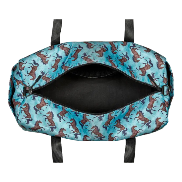 Duffelbag AWST Intl Hästmotiv Galloping Horses Turkos - 2