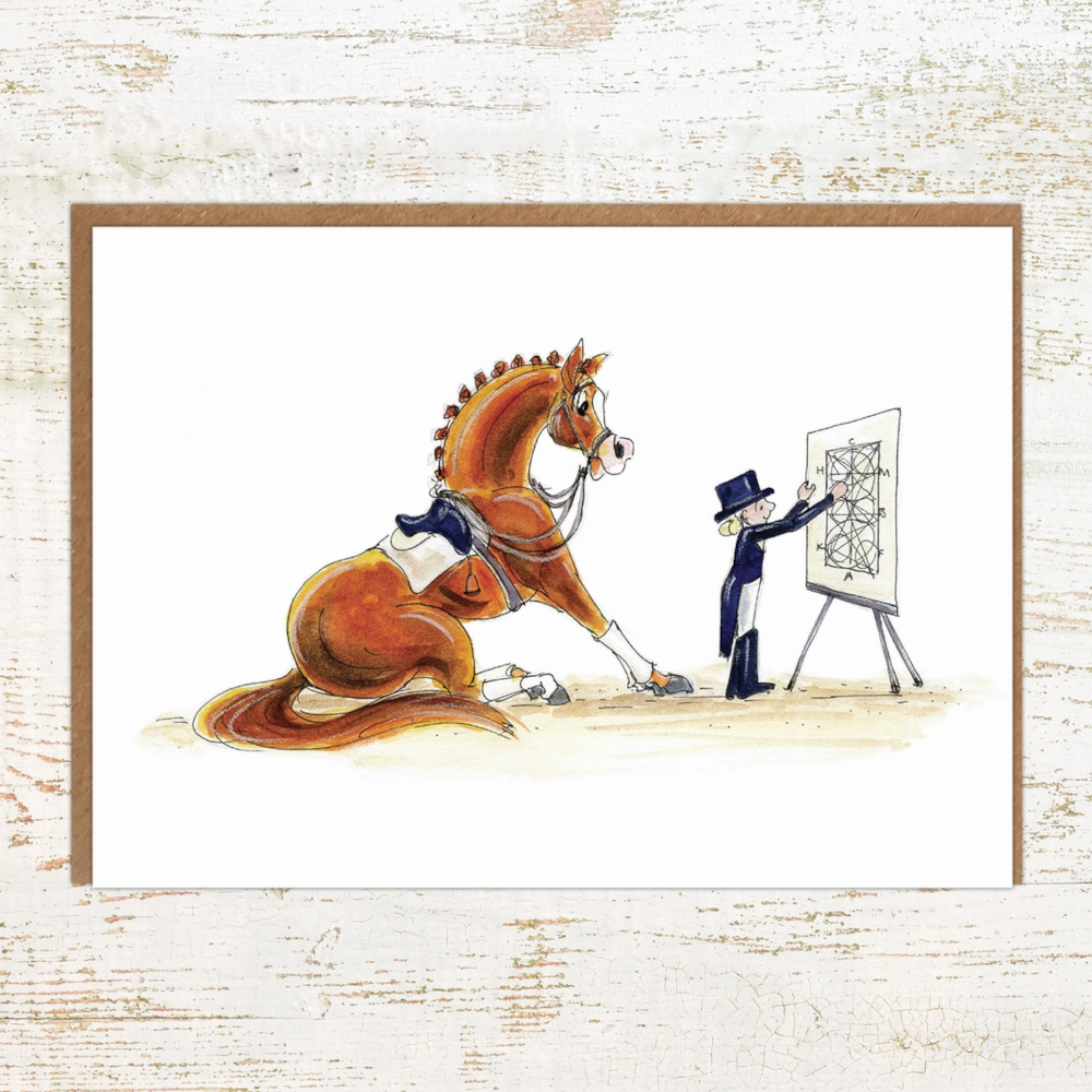 Kort Pony Nut Gifts Hästmotiv Schoolmaster