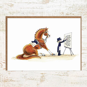 Kort Pony Nut Gifts Hästmotiv Schoolmaster