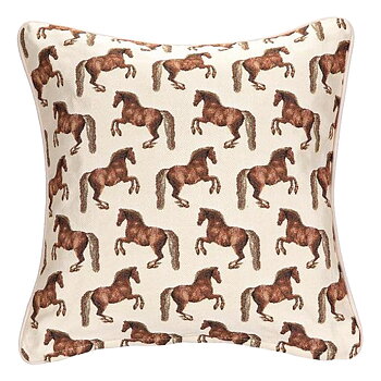 Cushion Signare Horse Motif Whistlejacket Beige
