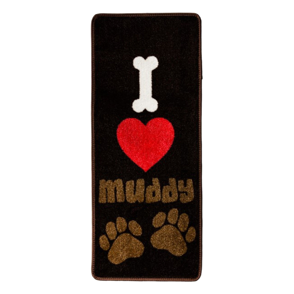 Barrier Mat Pet Rebellion I Love Muddy Paws 