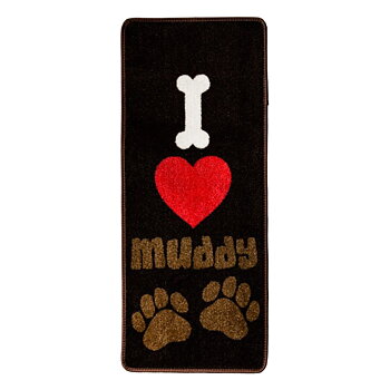 Barrier Mat Pet Rebellion I Love Muddy Paws 