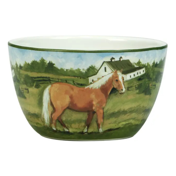 Skål Certified International Hästmotiv Palomino
