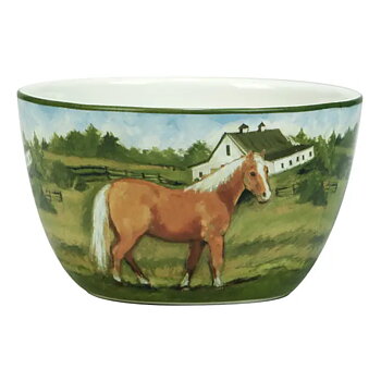 Skål Certified International Hästmotiv Palomino