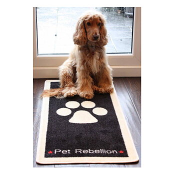 Barrier Rug Pet Rebellion Stop Muddy Paws Black 