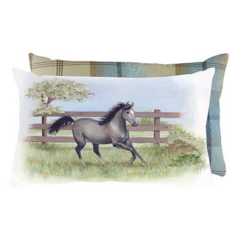 Cushion Grays 1922 Horse Motif  Spring Is Here