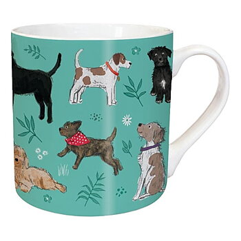 Mug Otter House Dog Motif Dog And Floral