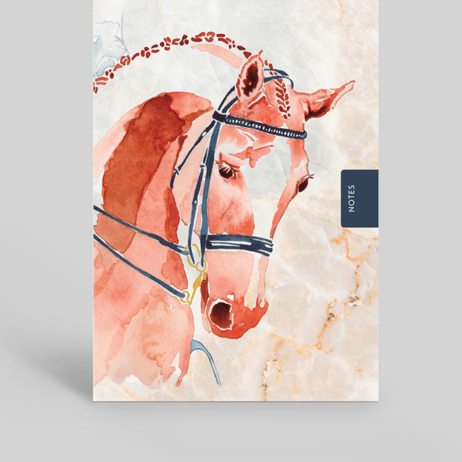 Anteckningsbok Deckled Edge Art Hästmotiv Competition Horse - 2