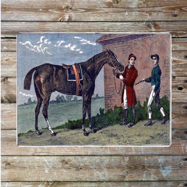 Metallskylt Vintage Racing Horse