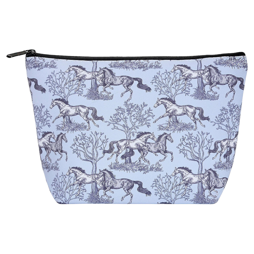 Necessär AWST Intl Hästmotiv Blue Toile