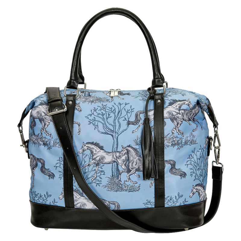 Duffelbag AWST Intl Hästmotiv Blue Toile