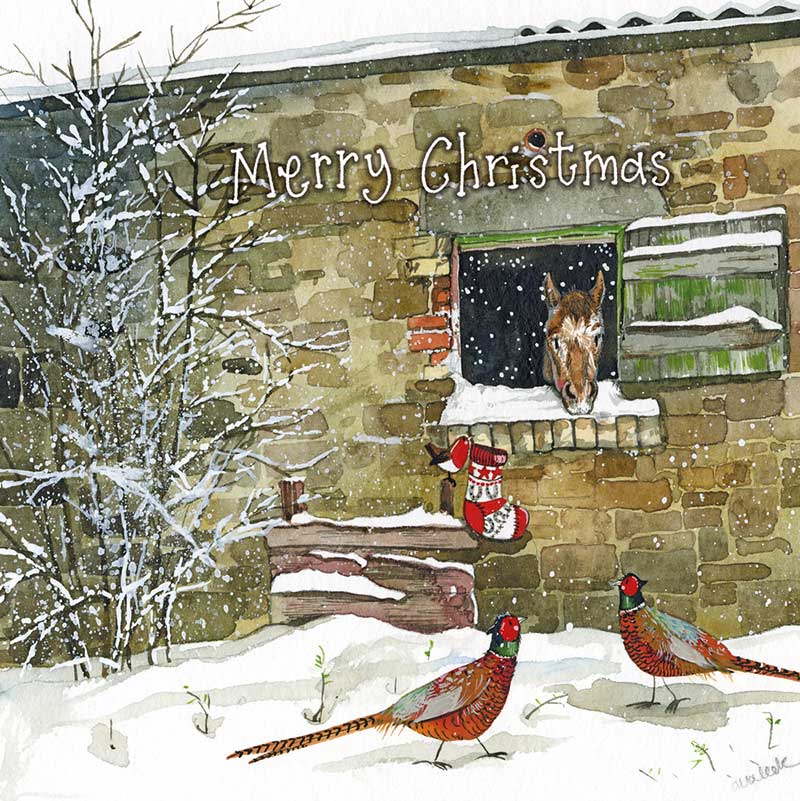 Christmas Cards Alex Clark Horse Motif Christmas Horse 8-pack - 3