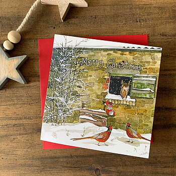 Christmas Cards Alex Clark Horse Motif Christmas Horse 8-pack