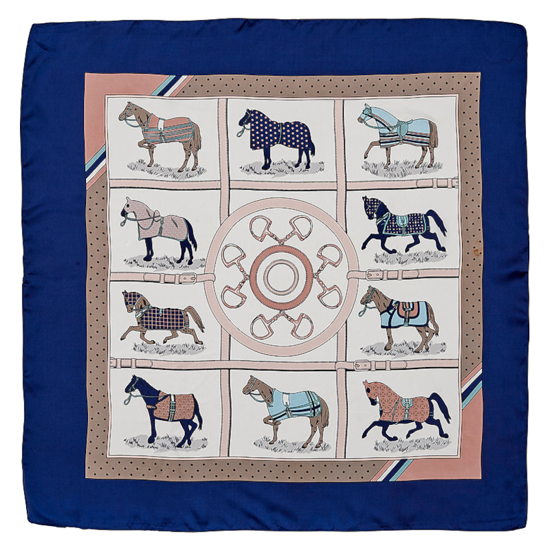 Scarf Harrys Horse Myrtle Navy