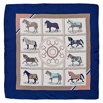 Scarf Harrys Horse Myrtle Navy