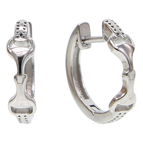 Earrings AWST Intl Snaffle Bit Sterling Silver