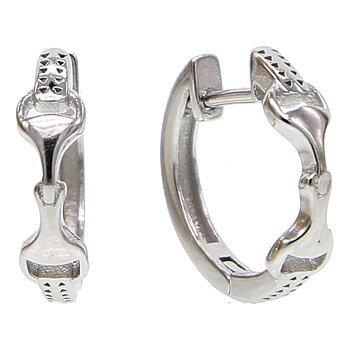 Earrings AWST Intl Snaffle Bit Sterling Silver