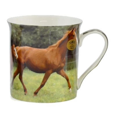 Mug Horse Motif Trotting Horses