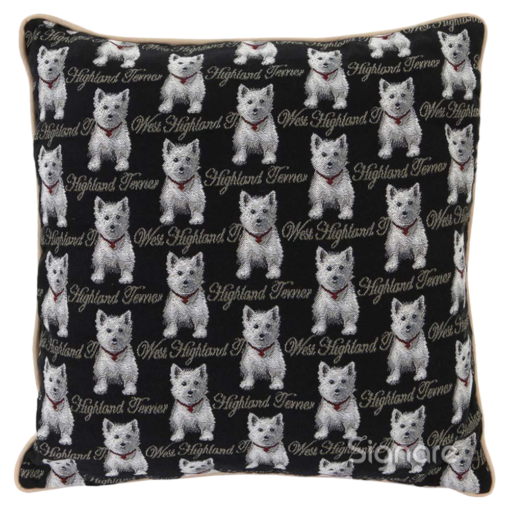 Cushion Signare Dog Motif Westie