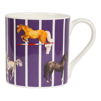Mug Milly Green Horse Design Purple