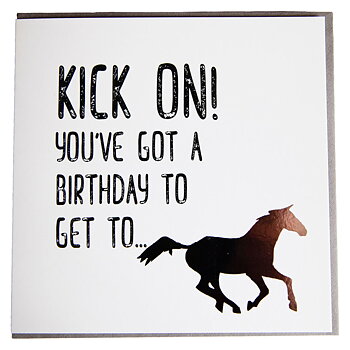Birthday Gubblecote Card Kick On