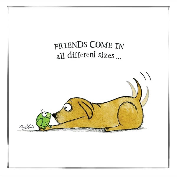 Kort Otter House Hundmotiv Friends