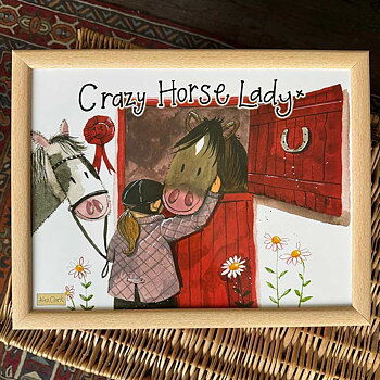 Knäbricka Alex Clark Hästmotiv Crazy Horse Lady