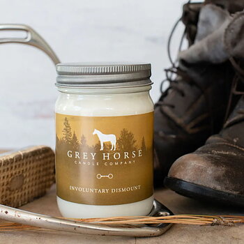 Doftljus Grey Horse Candle Involuntary Dismount