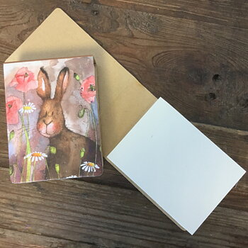 Sticky Notes Alex Clark Hare And Poppies