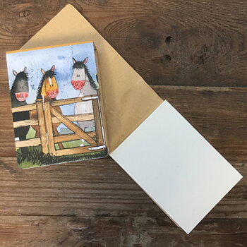 Sticky Notes Alex Clark Horse Motif By The Gate