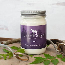 Grey Horse Candle